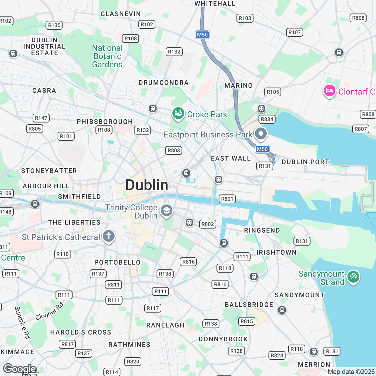 Map: CHQ Building, Custom House Quay, Dublin, D01 Y6P5, IE
