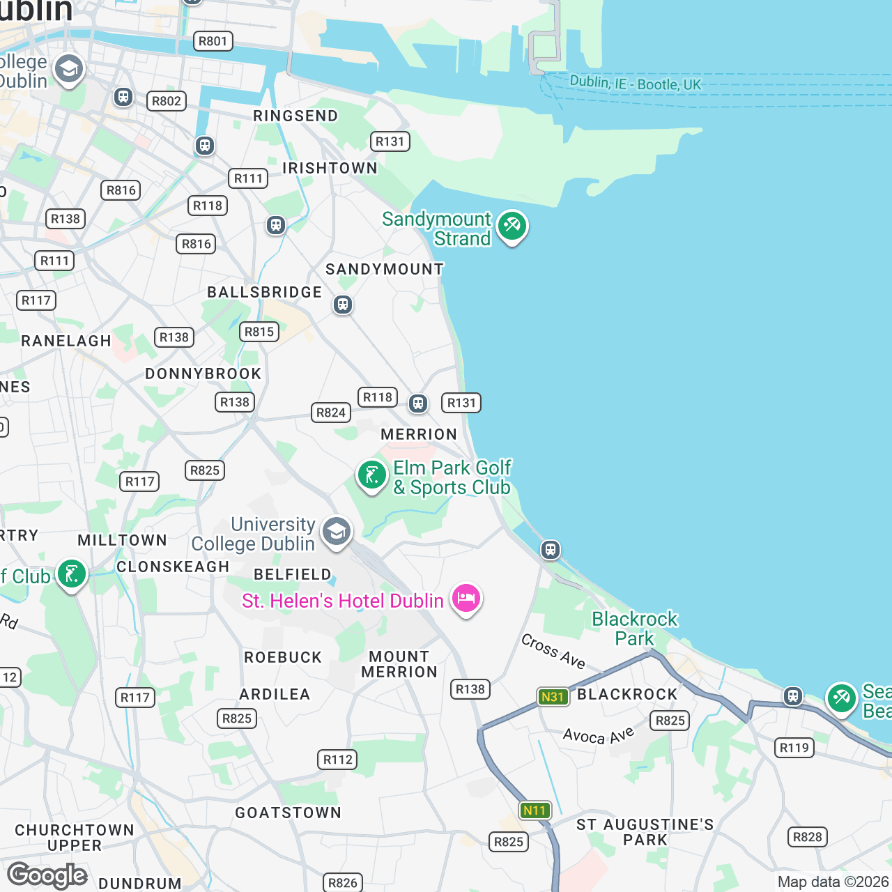 Map: 232 Merrion Rd, Dublin 4, D04 RH61, IE