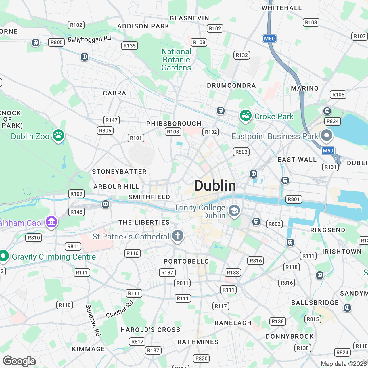 Map: 101 Capel St, Dublin 1, D01 H2X5, IE