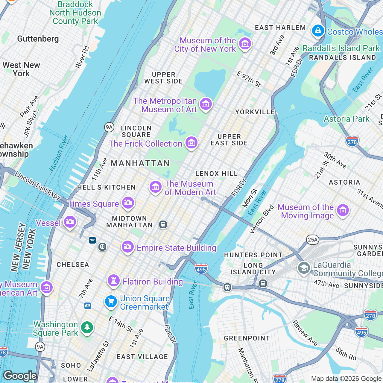Map: 59th Street and, 1000 Third Avenue, Lexington Ave, New York, NY, 10022, US