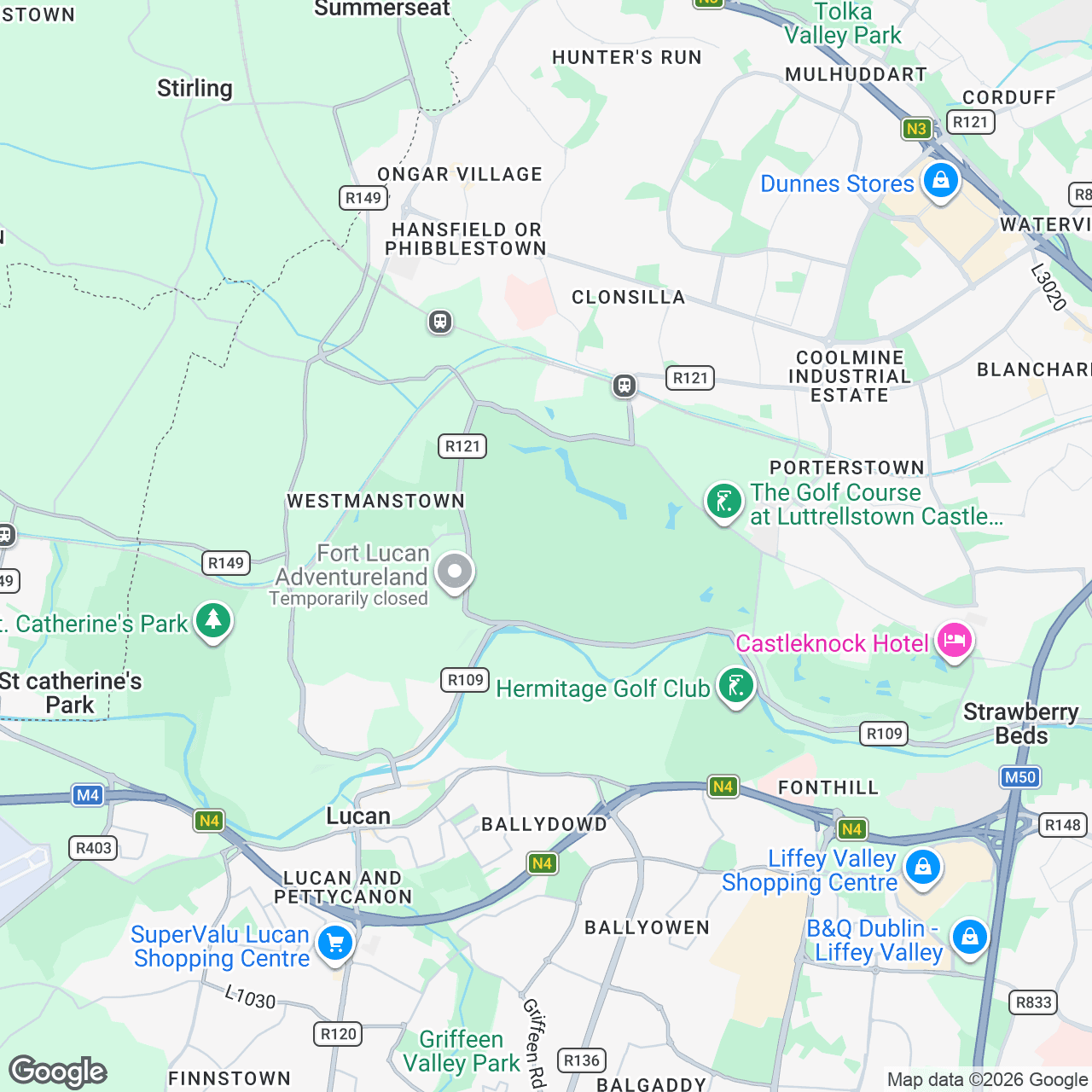 Map: Castleknock, Co. Dublin, D15 RH92, IE