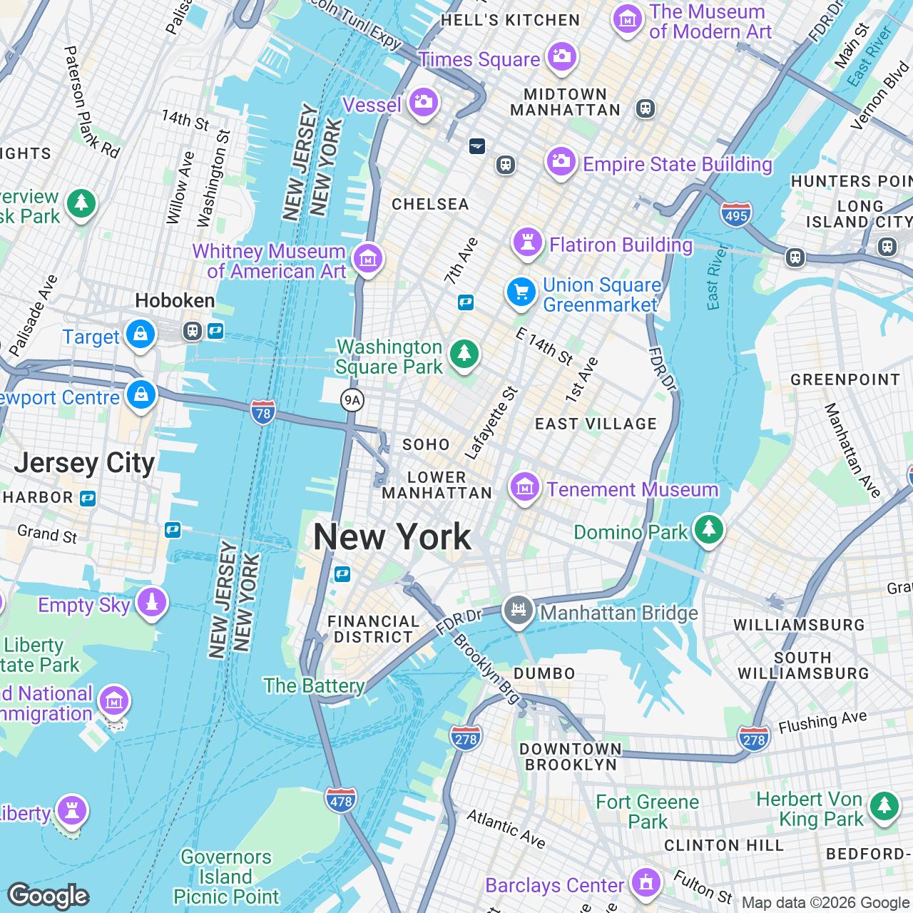 Map: 542 Broadway, New York, New York, 10012, US