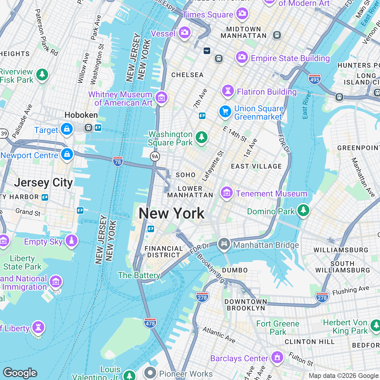 Map: 465 Broadway, New York, New York, 10013, US