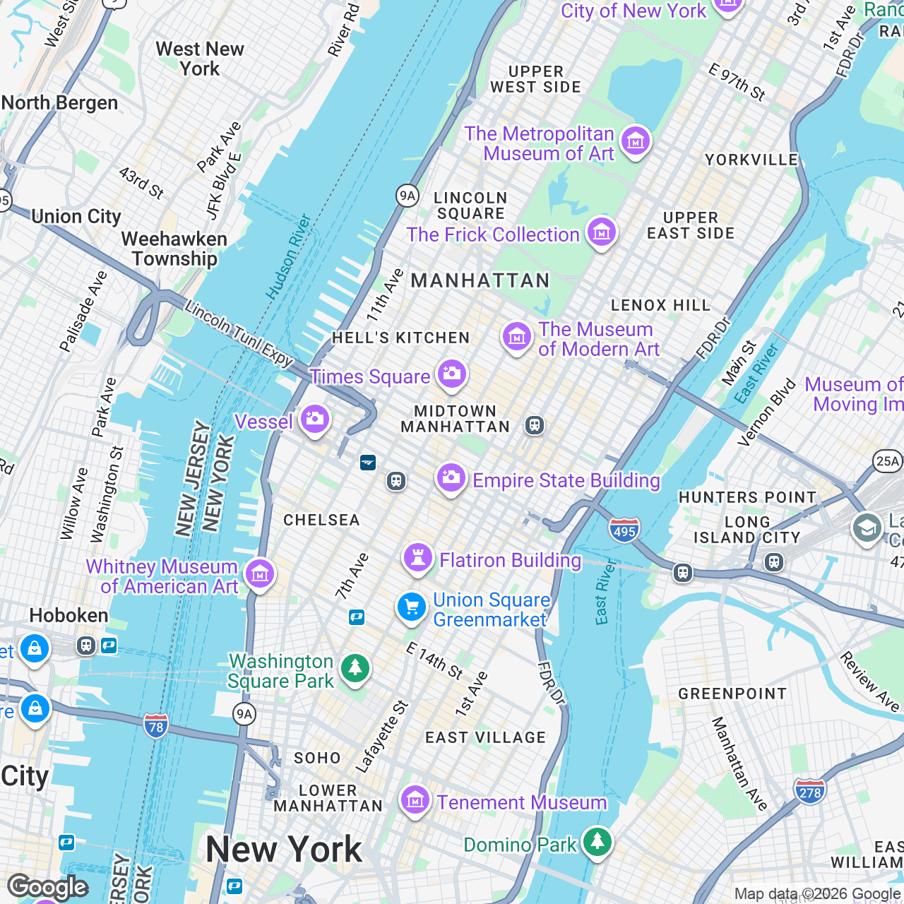 Map: 6 W 38th St, New York, New York, 10018, US