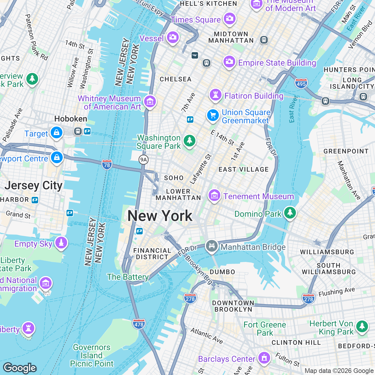 Map: 72 Spring St, New York, New York, 10012, US