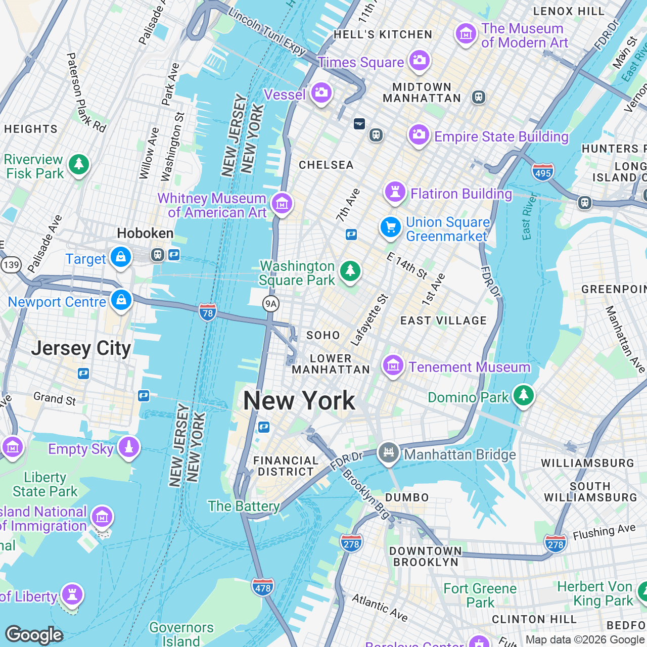 Map: 172 Prince St, New York, New York, 10012, US