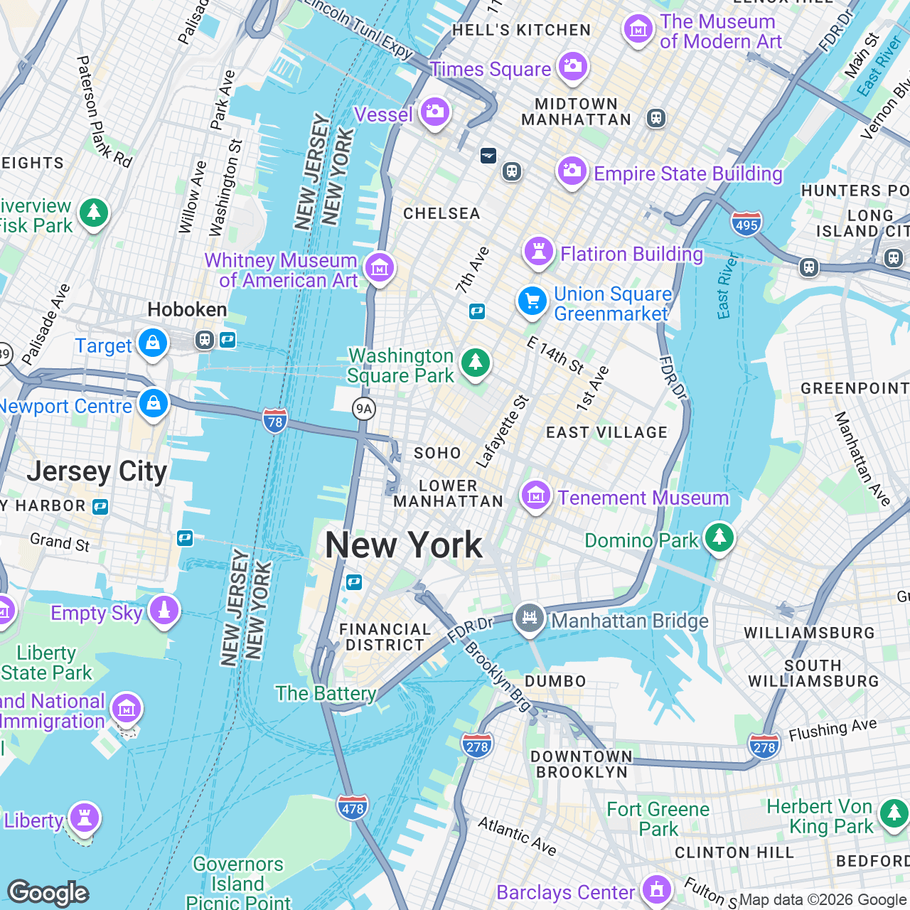 Map: 102 Greene St, New York, New York, 10012, US