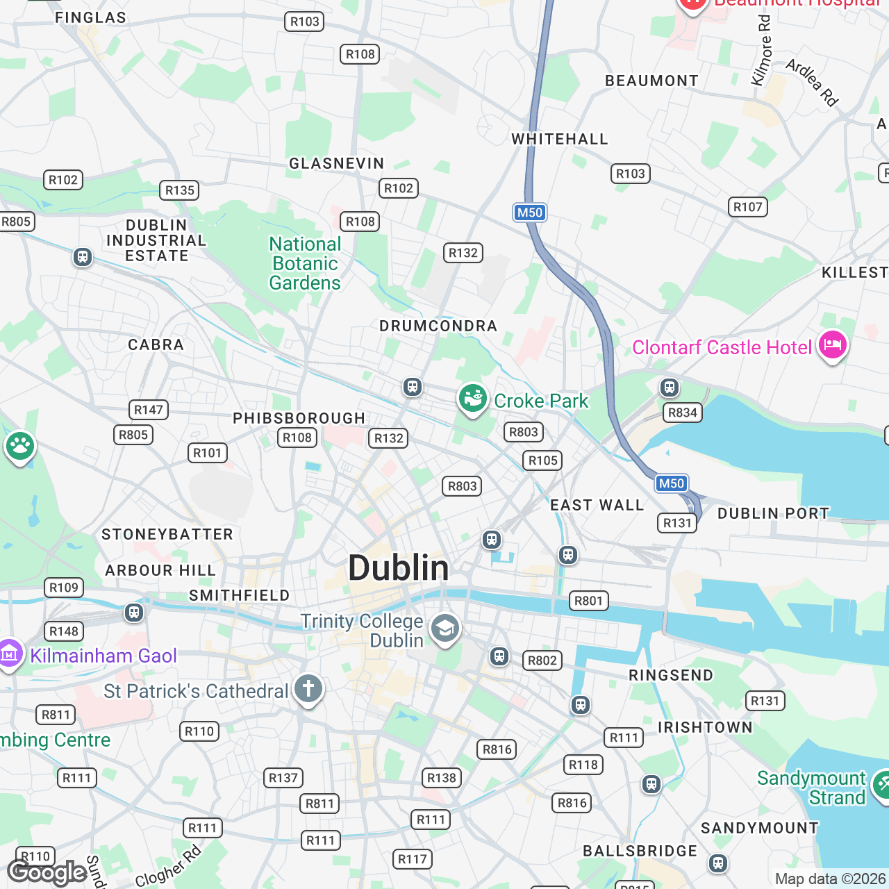 Map: 15 Russell Street, Dublin, County Dublin, IE
