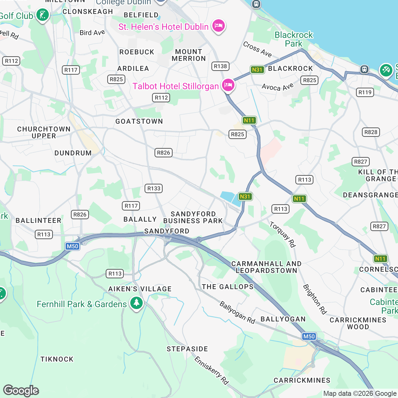 Map: 18 Ballymoss Rd, Dublin, IE
