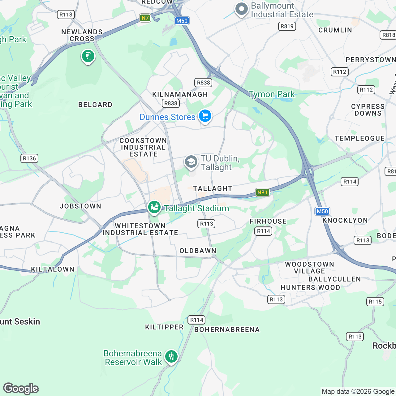 Map: Village Green Centre, 22 Old Bawn Rd, Dublin 24, D24 YT10, IE