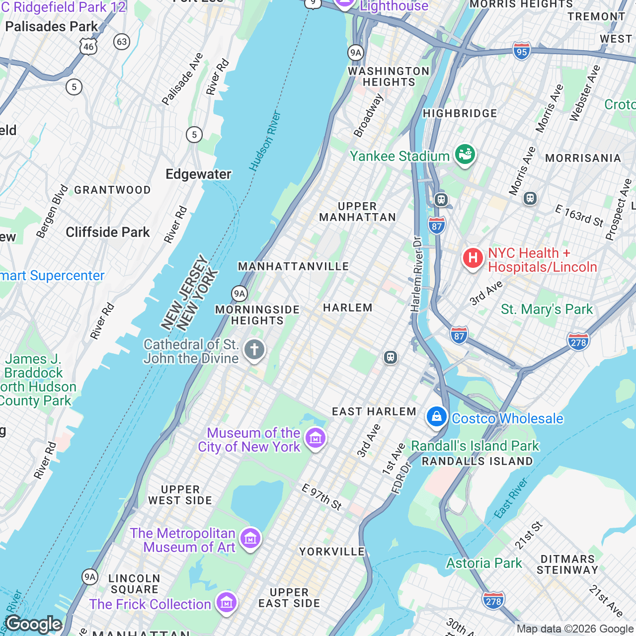 Map: 300 W 125th St, New York, New York, 10027, US