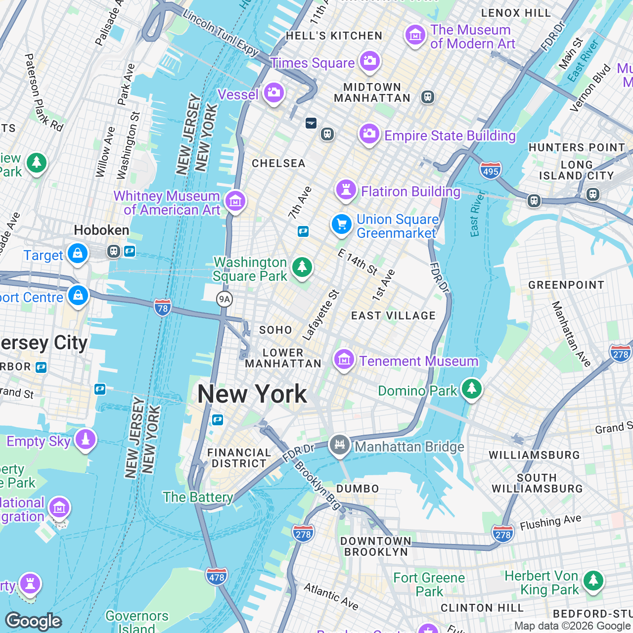 Map: 340 Lafayette St, New York, New York, 10012, US