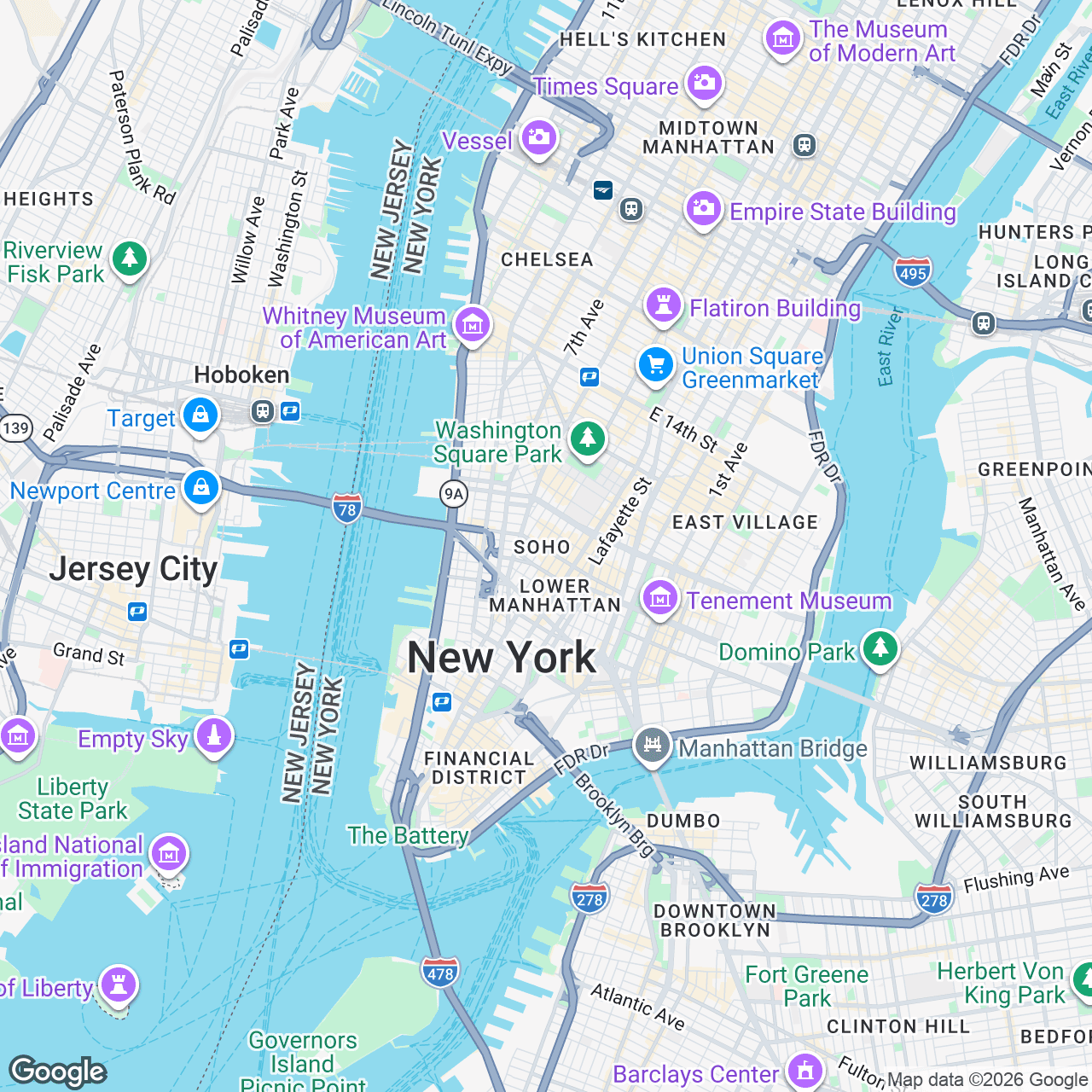 Map: 155 Spring St, New York, New York, 10012, US