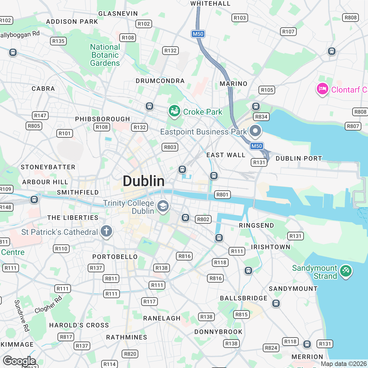 Map: CHQ Building, Custom House Quay, Dublin, D01 Y6P5, IE