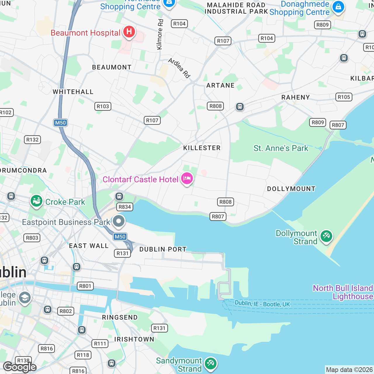 Map: Castle Ave, Dublin 3, D03 W5NO, IE