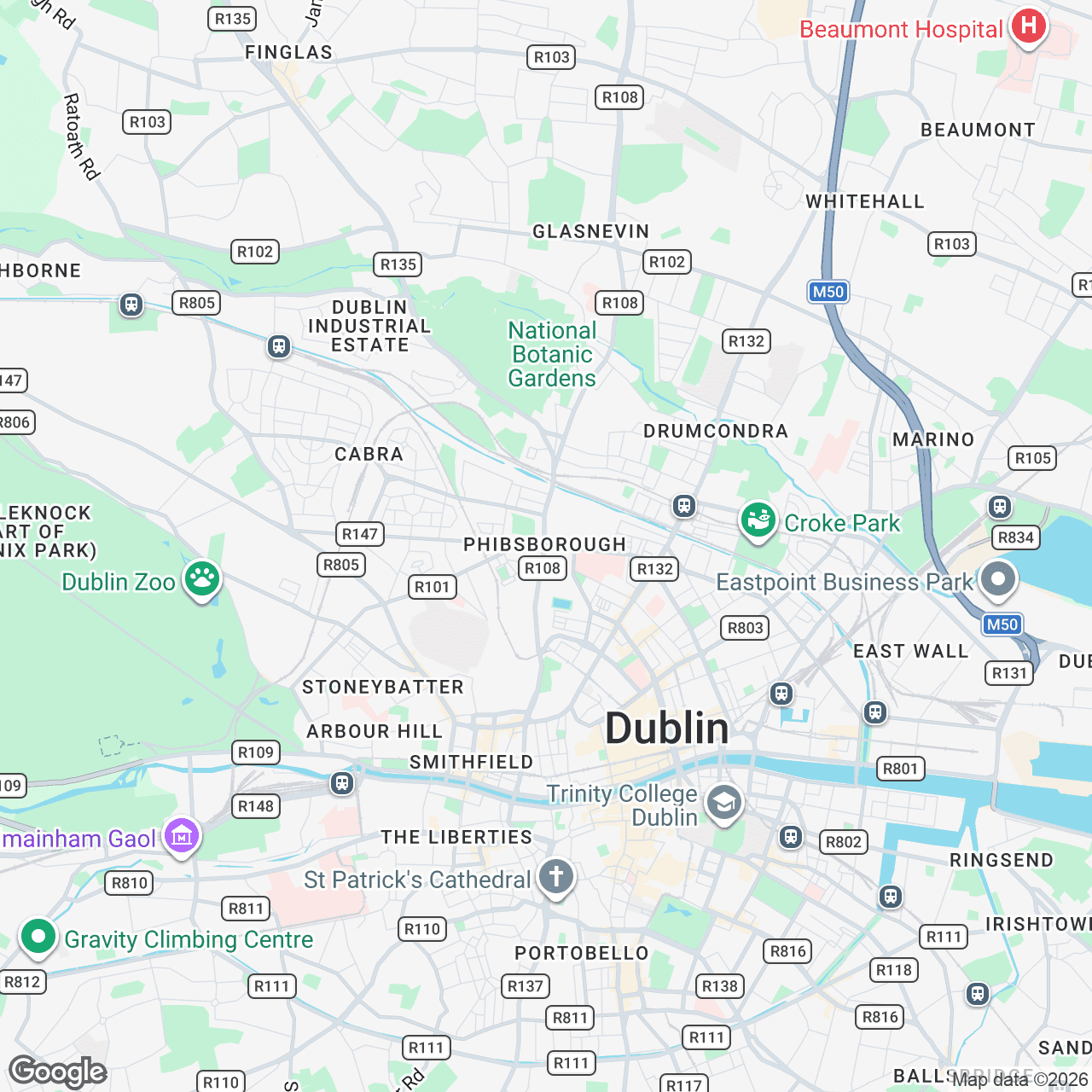 Map: 162-165 Phibsborough Rd, Dublin 7, D07 RX3P, IE