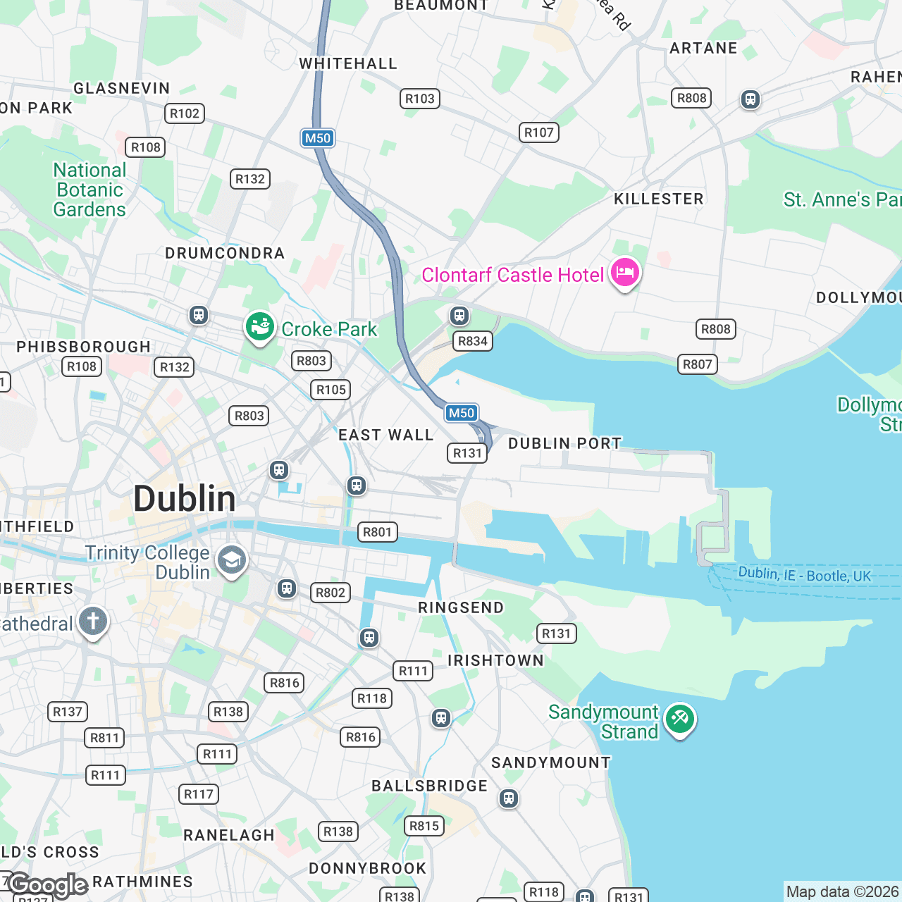 Map: 130 East Wall Road, Dublin, County Dublin, IE