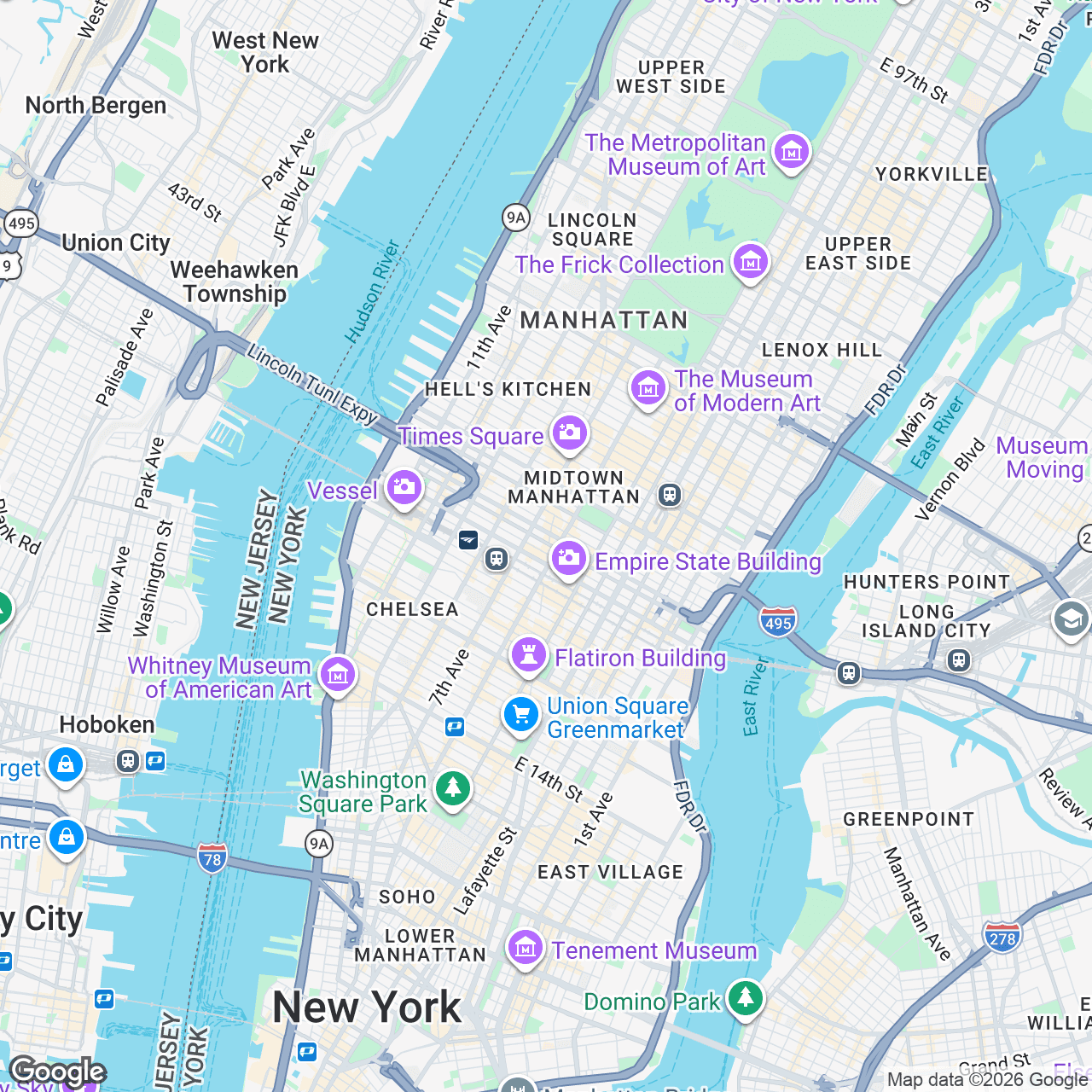 Map: Herald Square, 1333 Broadway #102b, New York, New York, 10018, US