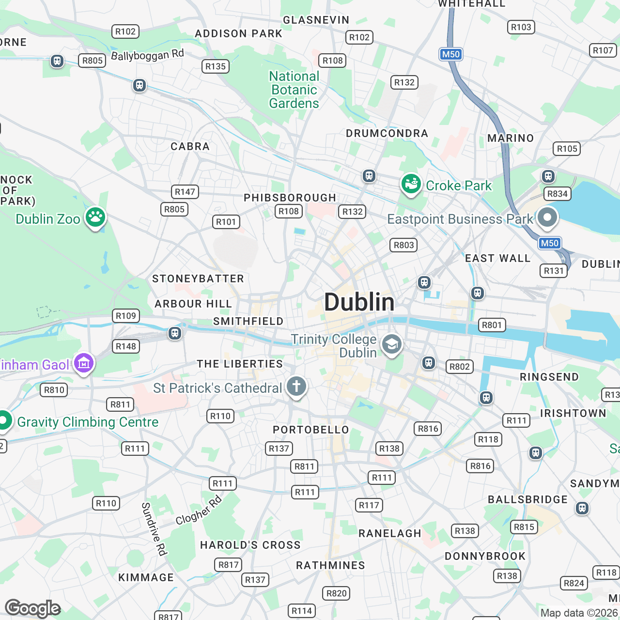 Map: 120 Capel St, Dublin, D01 KC63, IE