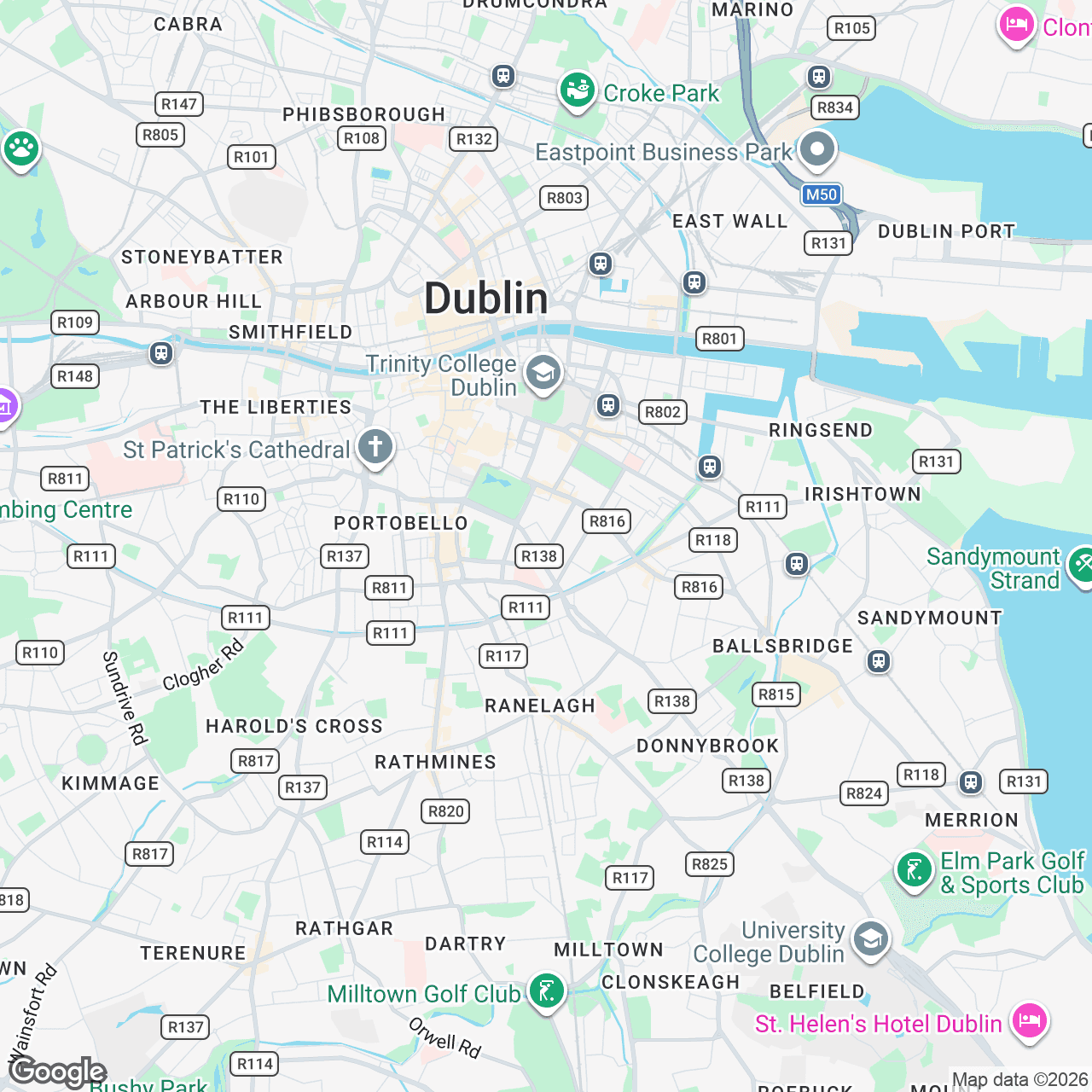 Map: 23 Pembroke Street Upper, Dublin 2, D02 AK20, IE