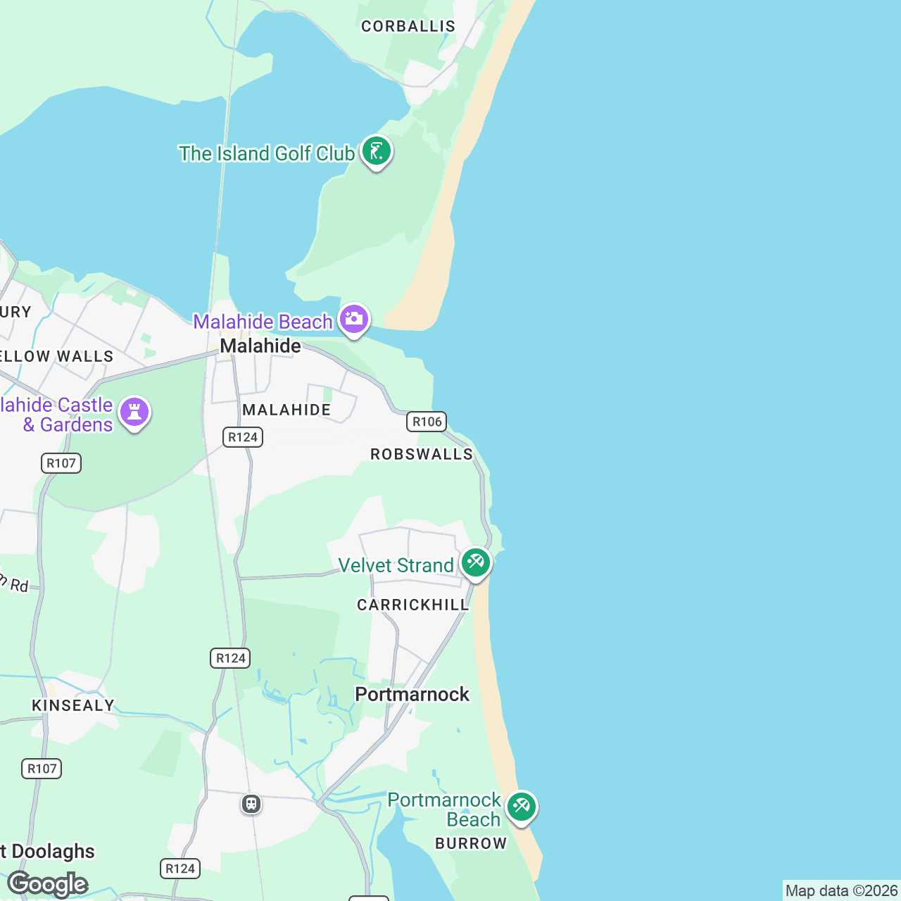 Map: Gannon Park, Coast Rd, Malahide, Co. Dublin, K36 YA97, IE