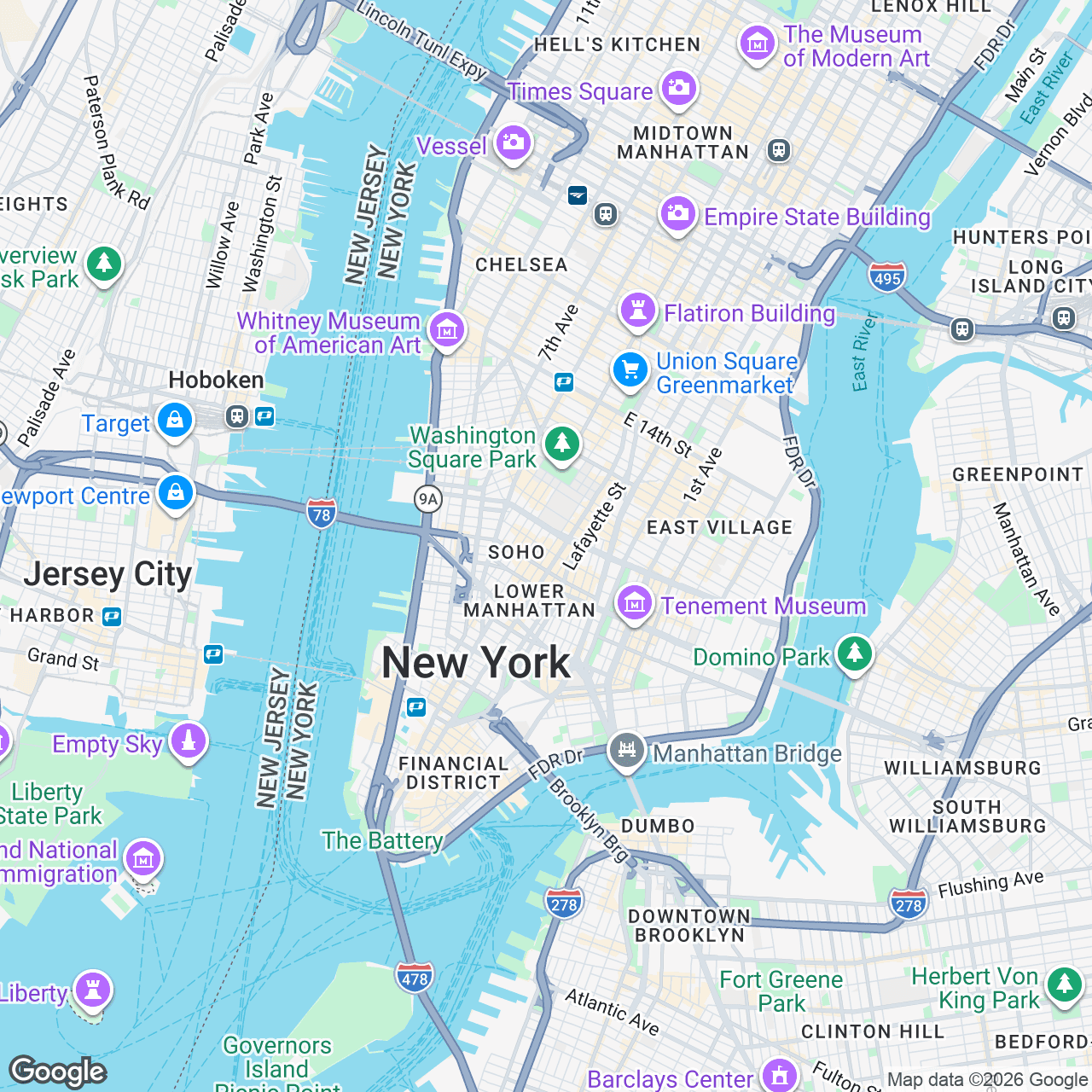 Map: 101 Prince St, New York, New York, 10012, US
