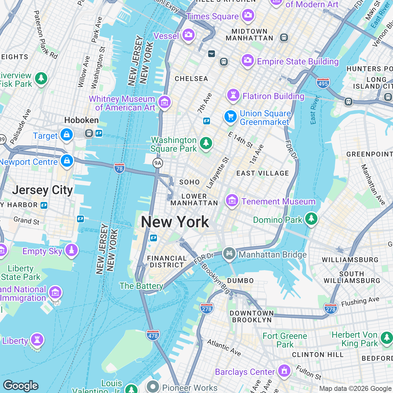 Map: 480 Broadway, New York, New York, 10013, US