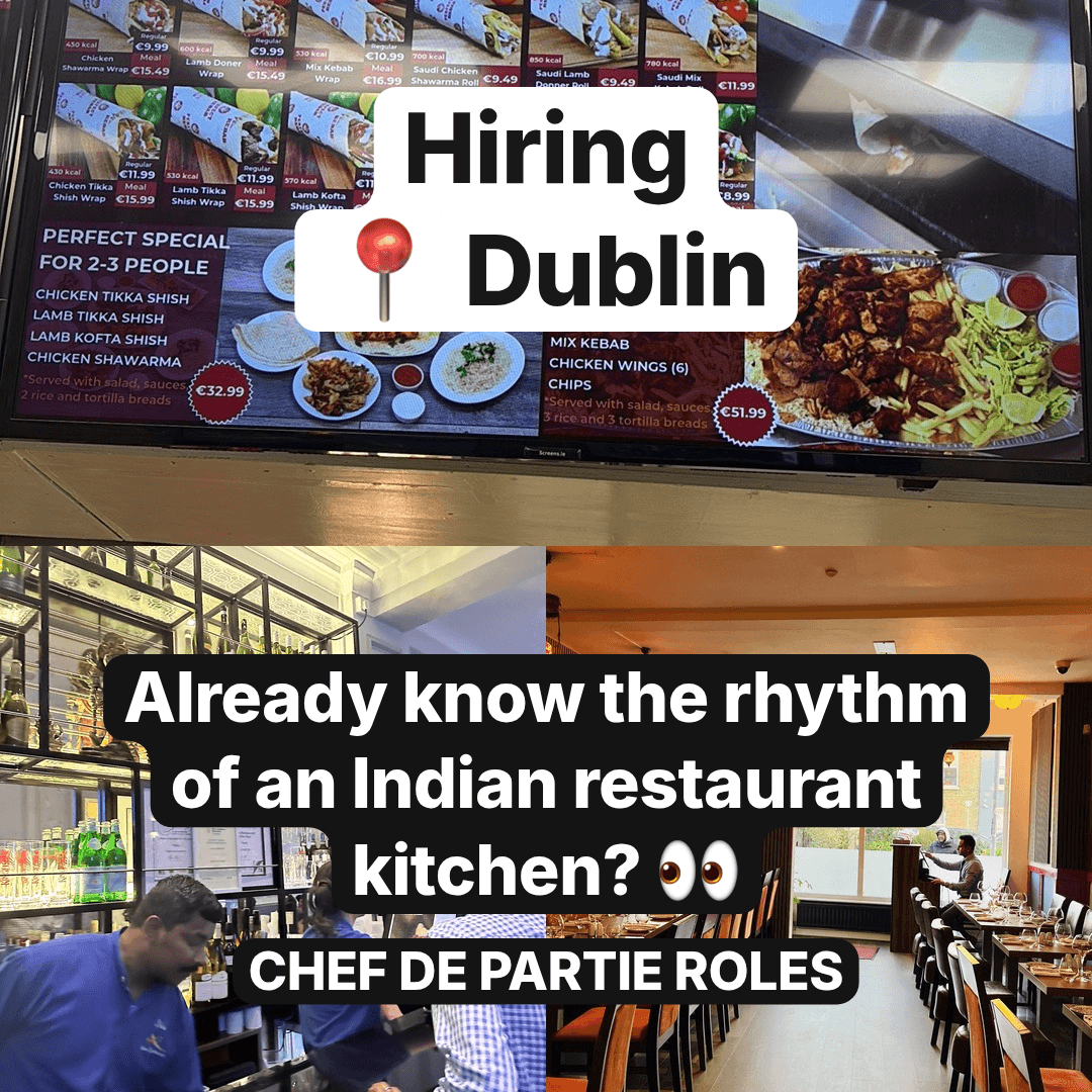 Three Indian Kitchens Are Hiring Across Dublin, slide 1