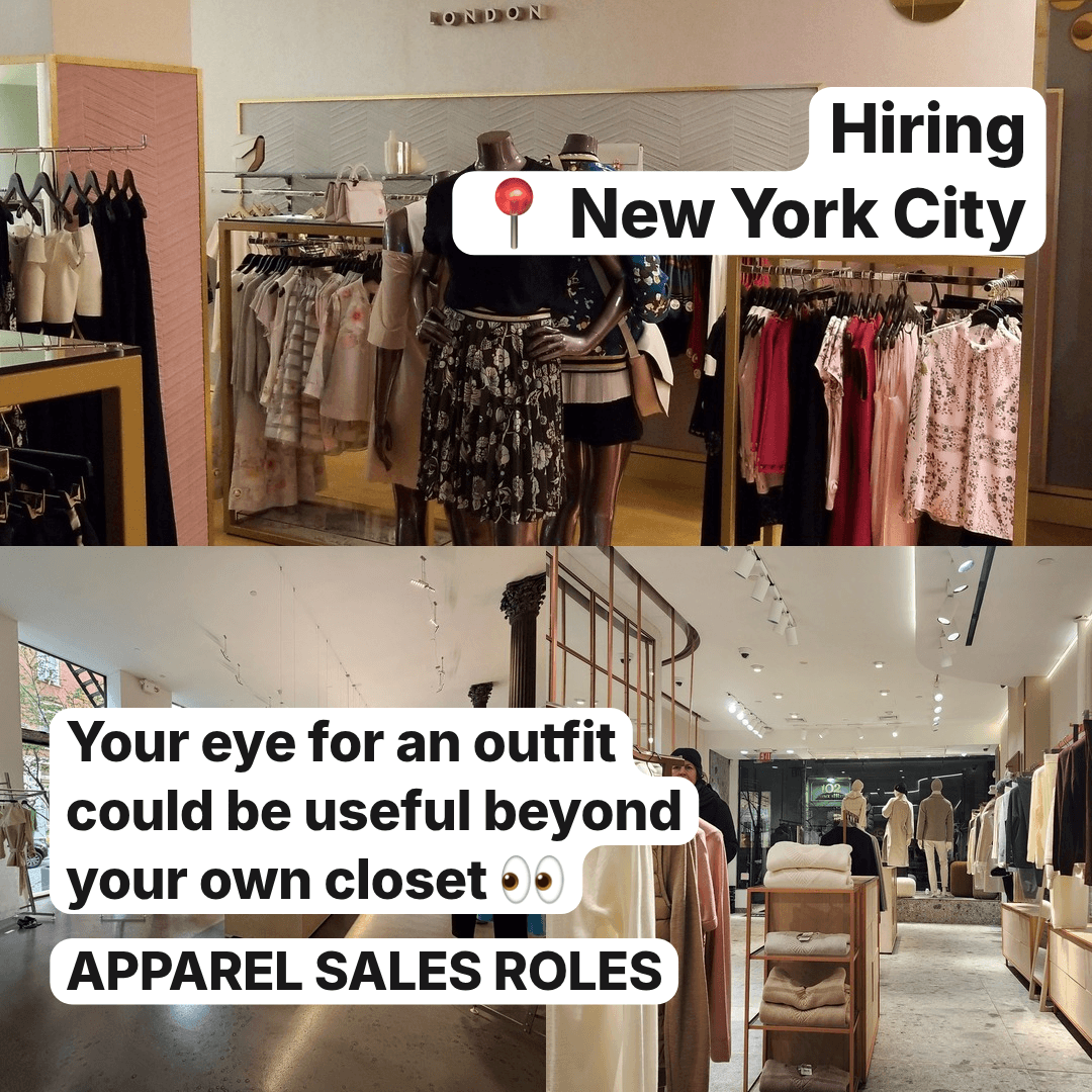 Three Retail Sales Roles Are Open Across Manhattan, slide 1