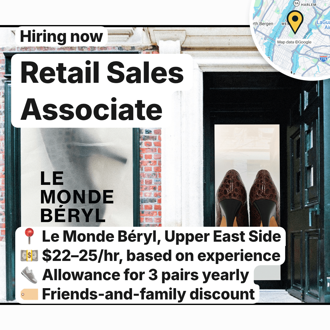 Five Fashion Retail Sales Roles Open Across Manhattan, slide 3