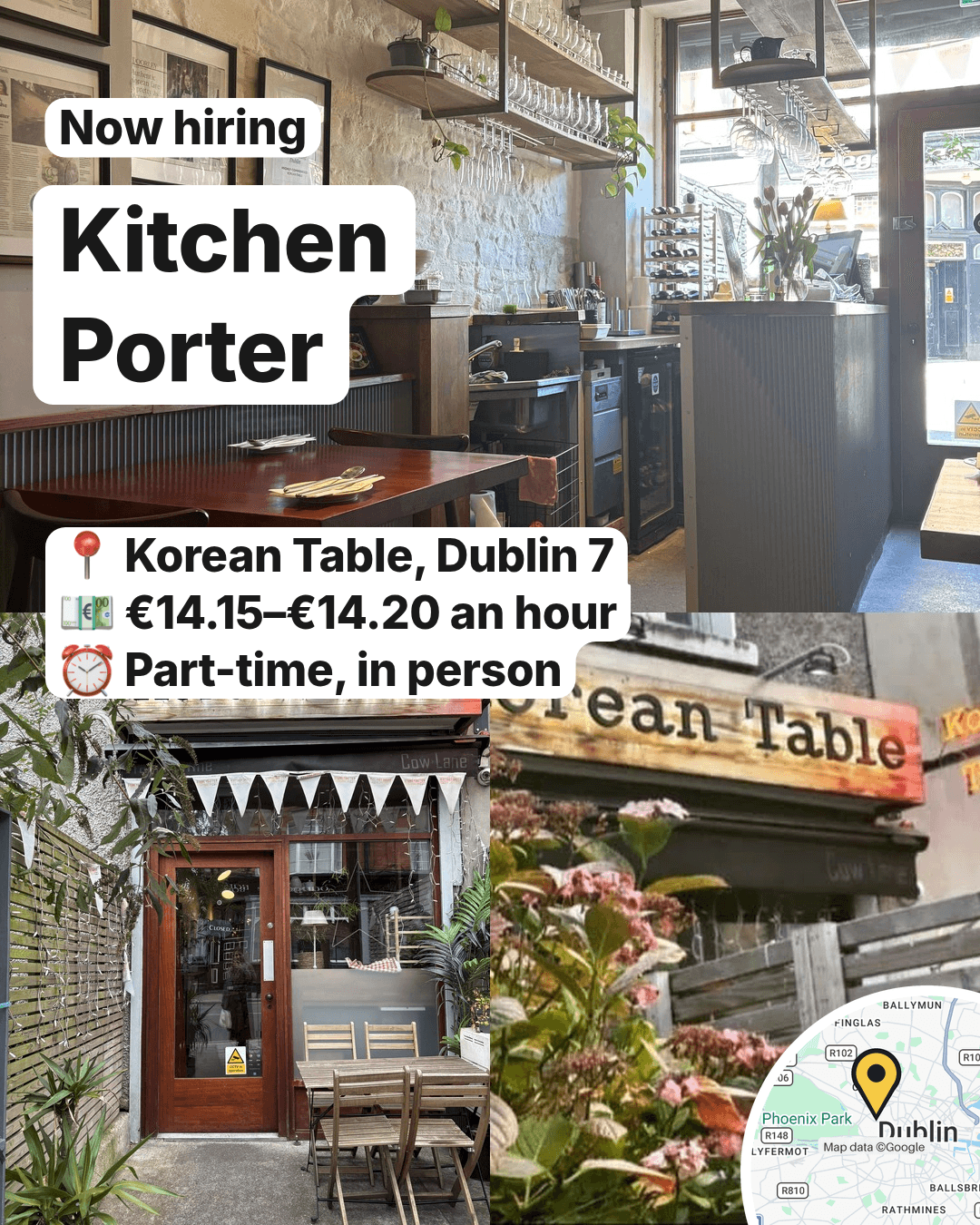 Four Kitchen Porter Roles Open Across Dublin, slide 3