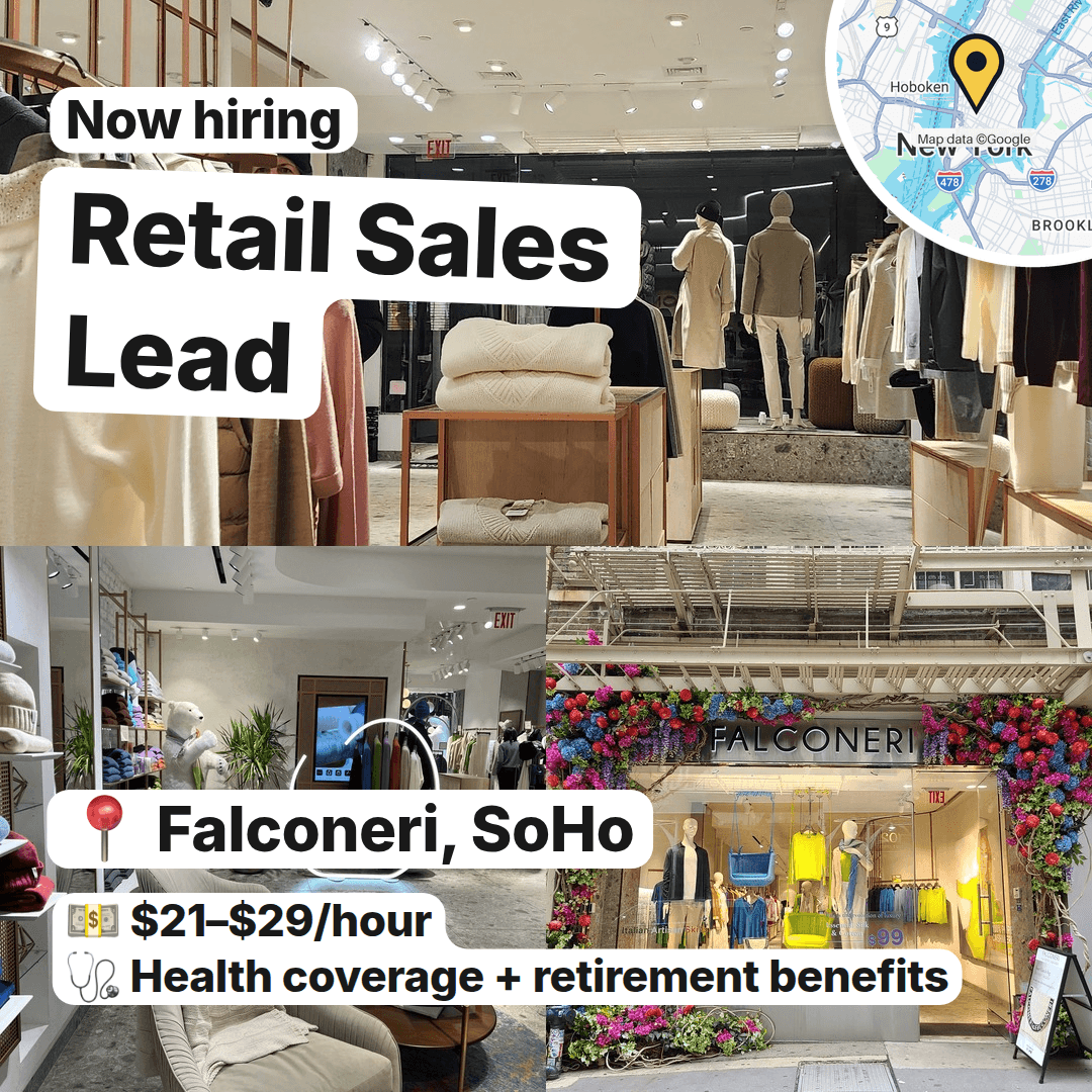 Three Retail Sales Roles Are Open Across Manhattan, slide 4