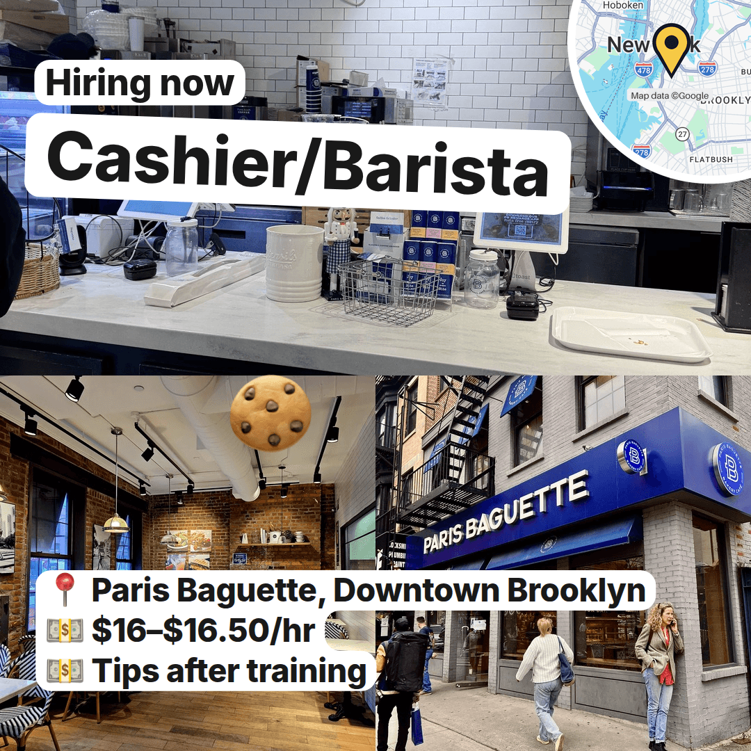 Four Counter And Retail Jobs Open Across NYC, slide 2