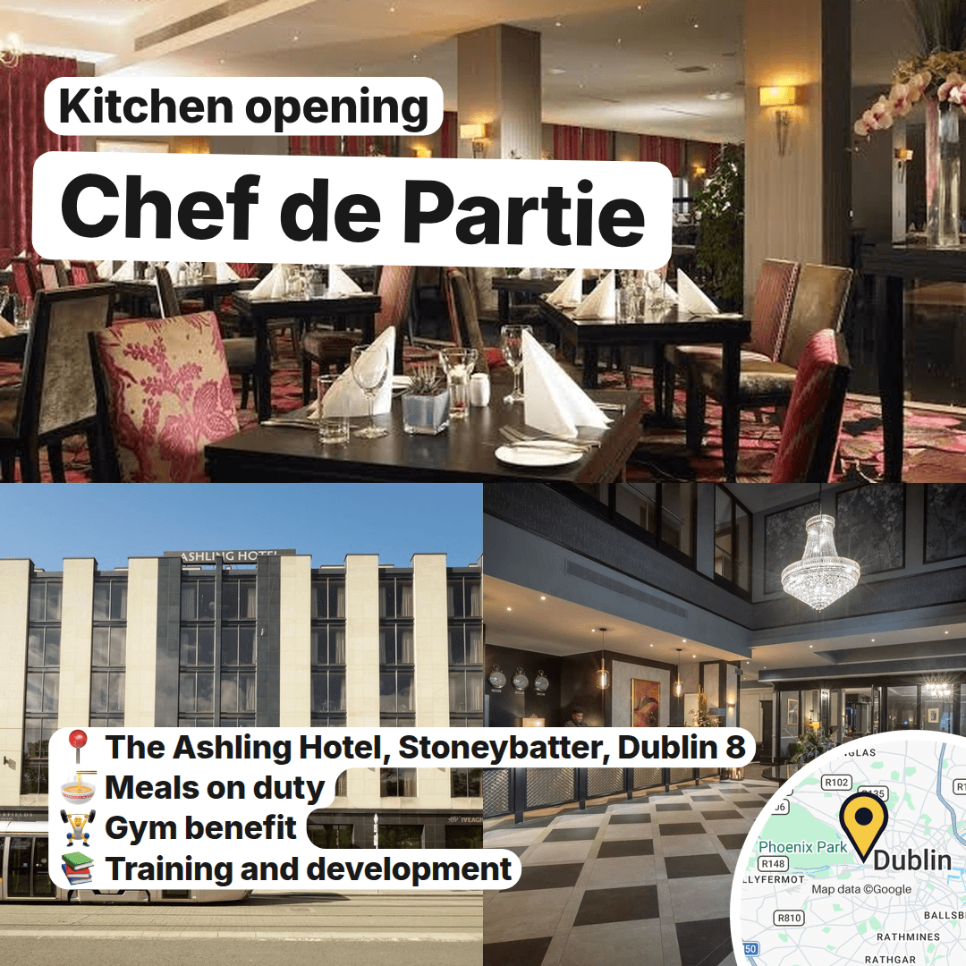 Three Hotel Kitchens Are Hiring Chefs Across Dublin, slide 2