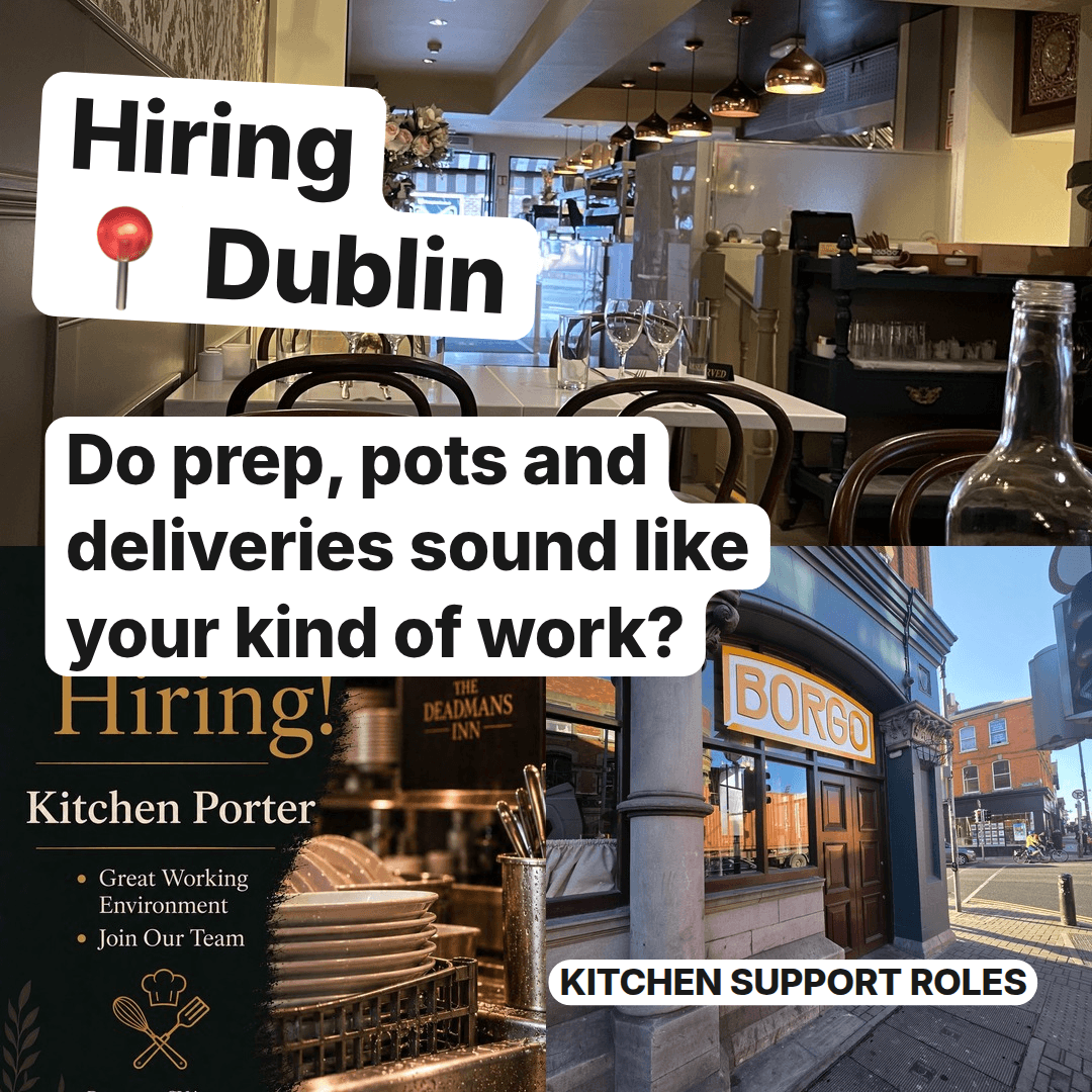 Three Kitchen Support Roles Open Across Dublin, slide 1
