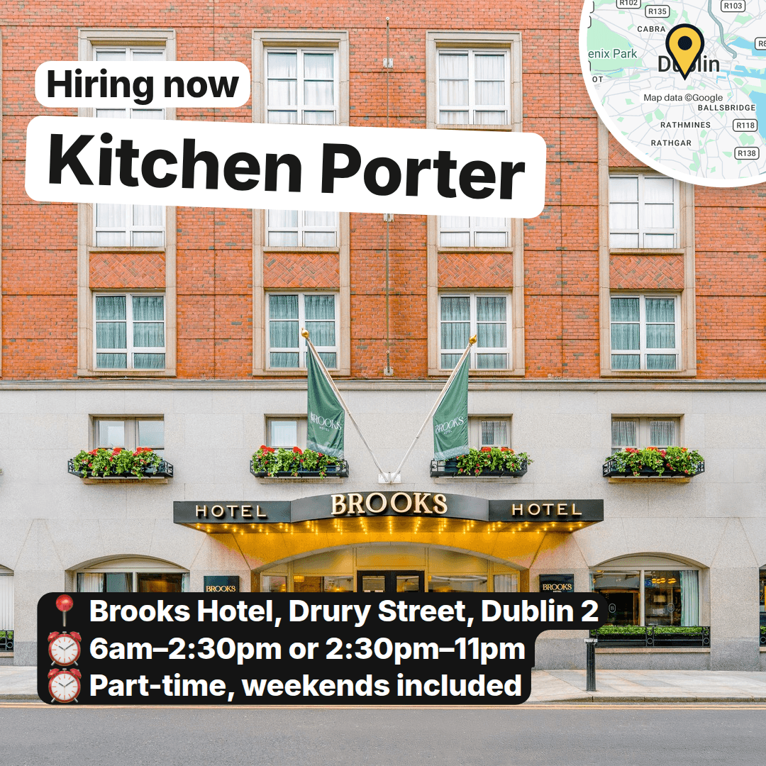 Three Dublin Kitchens Are Hiring Porters, slide 2