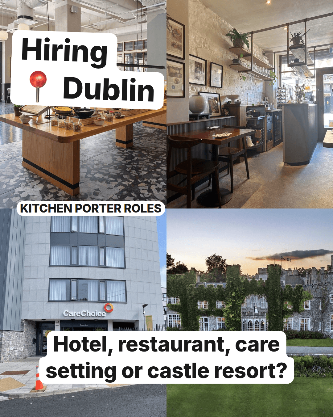 Four Kitchen Porter Roles Open Across Dublin, slide 1