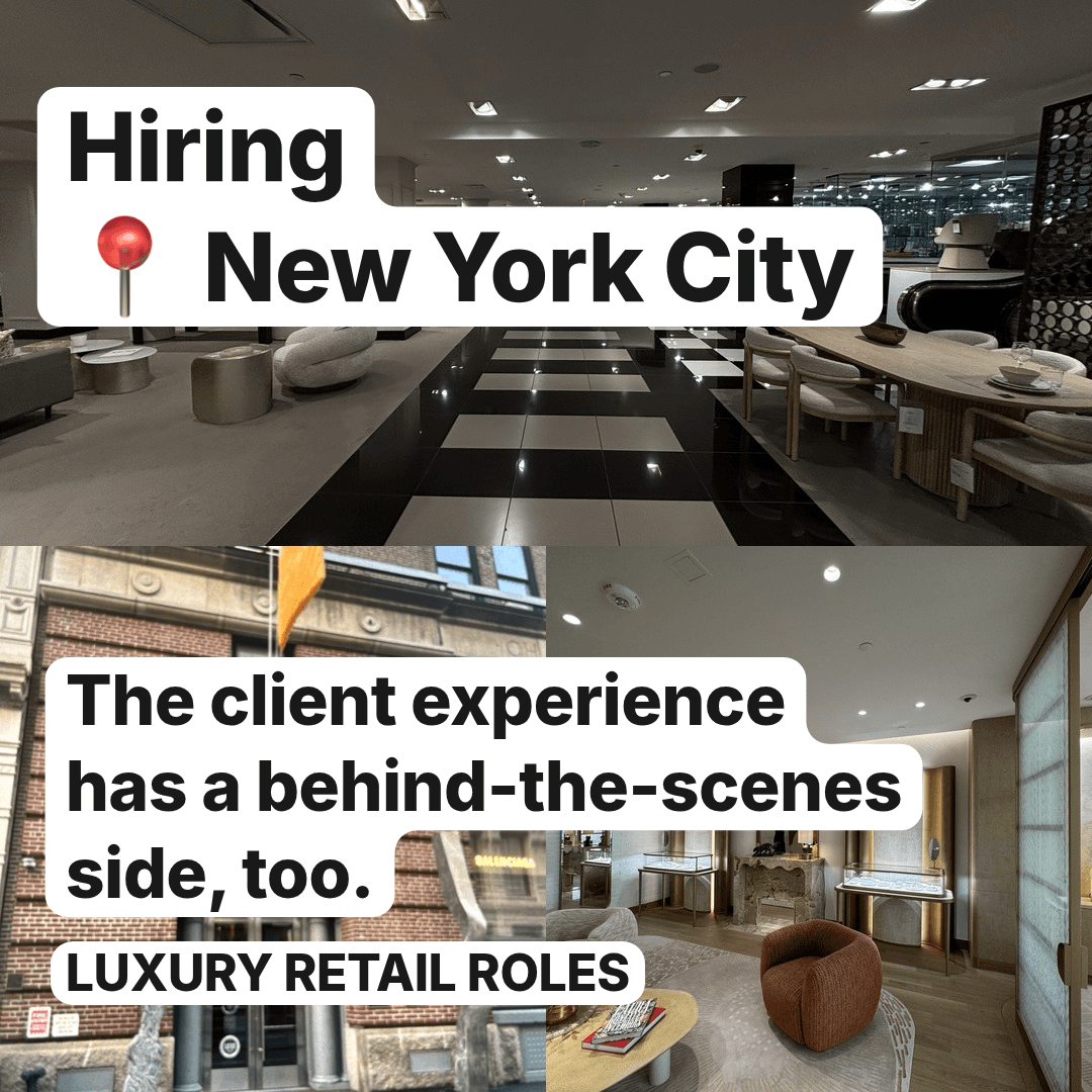 Three Retail Roles Open in New York City, slide 1