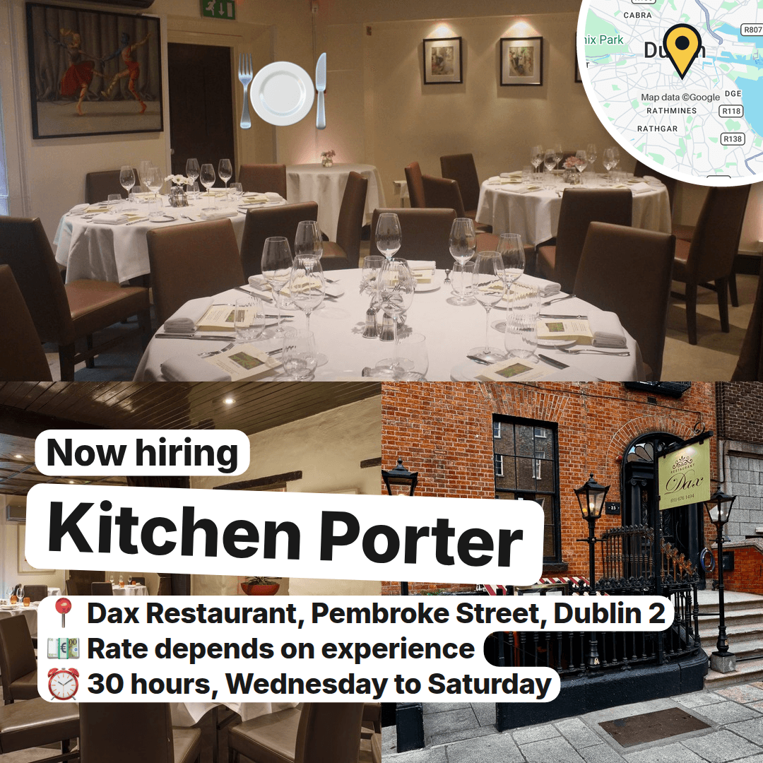 Three Dublin Kitchens Are Hiring Porters, slide 4