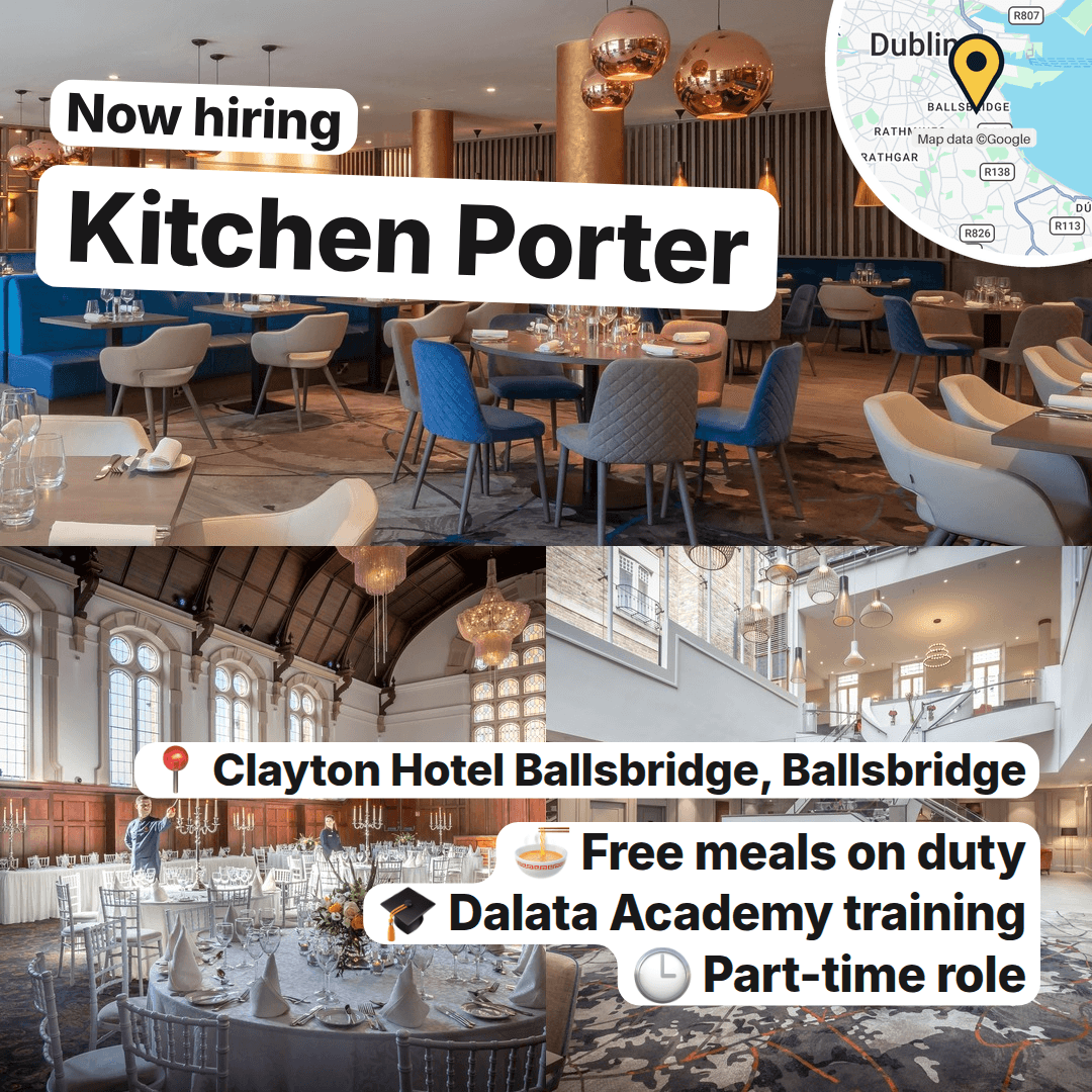 Three Dublin Kitchens Are Hiring Porters, slide 2