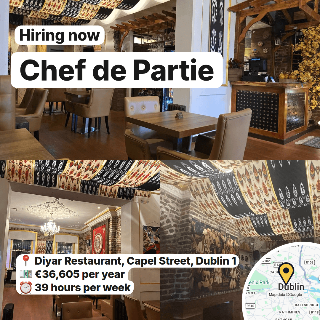 Three Chef de Partie Roles Open in Dublin 1, slide 3
