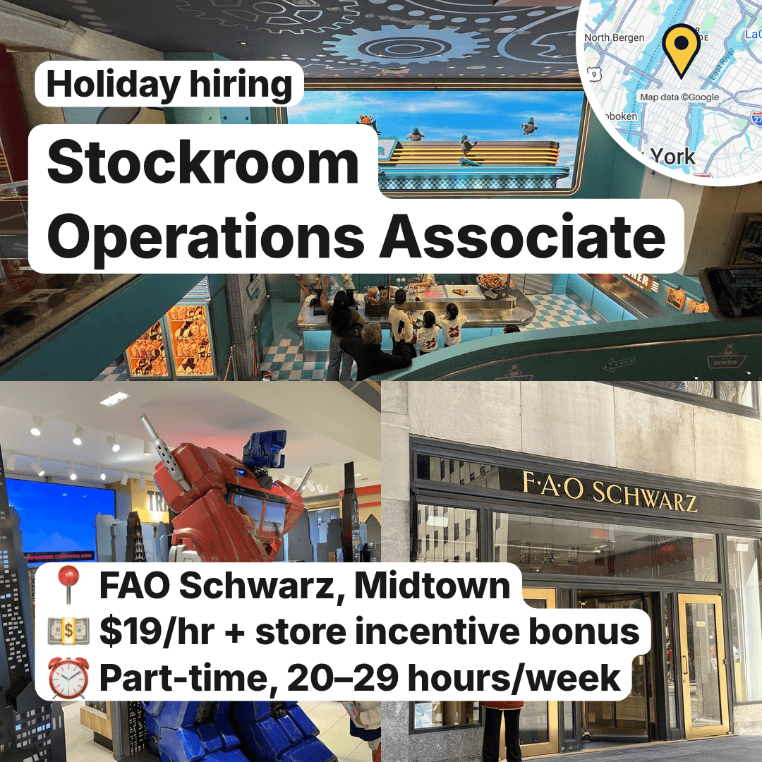 Three Seasonal Retail Jobs Open Across New York City, slide 4