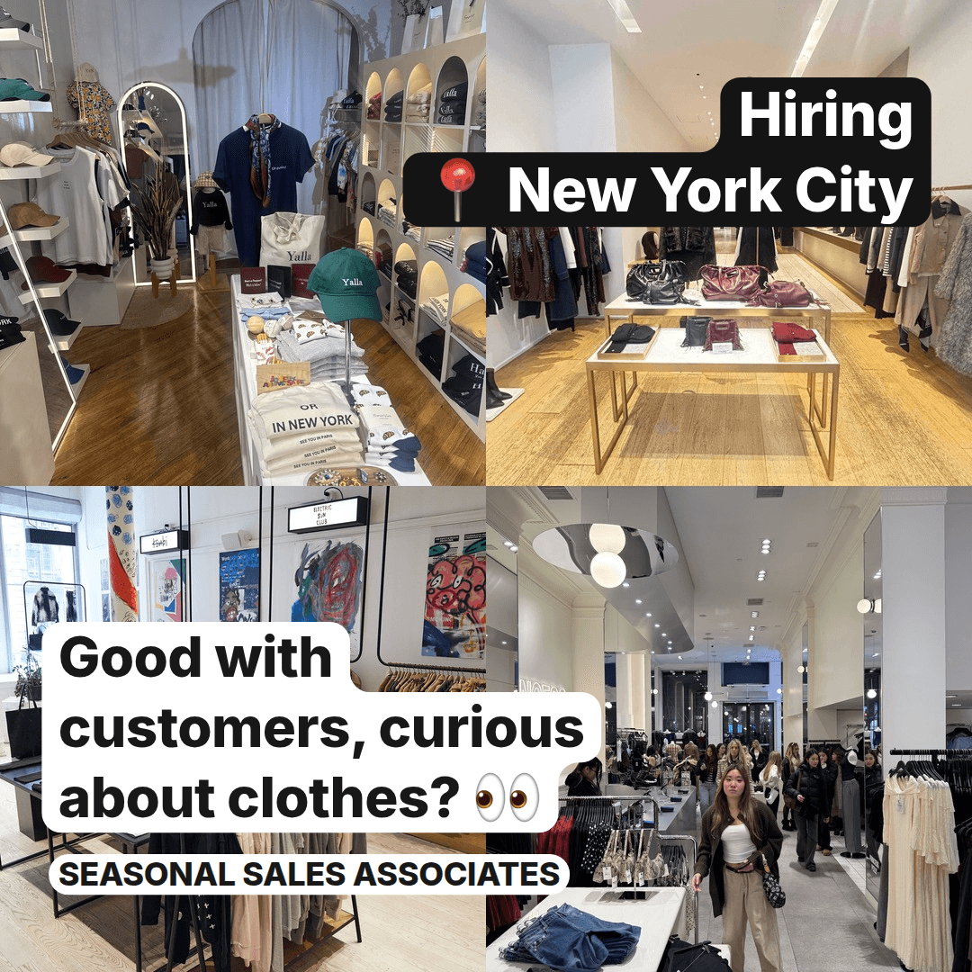 Four Seasonal Retail Jobs Open Across New York City, slide 1