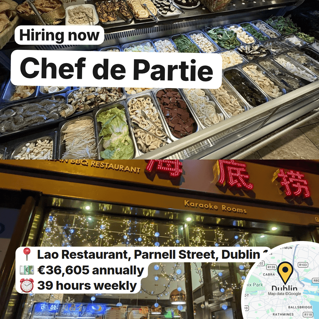 Three Chef de Partie Roles Open in Dublin 1, slide 4
