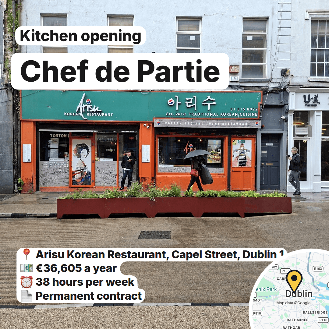 Three Chef de Partie Roles Open in Dublin 1, slide 2
