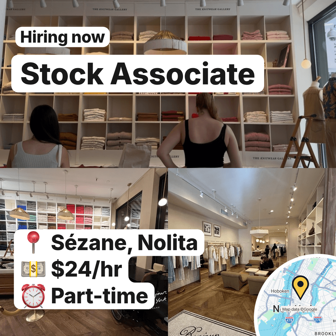Three Stockroom Roles Are Hiring Across Manhattan, slide 3