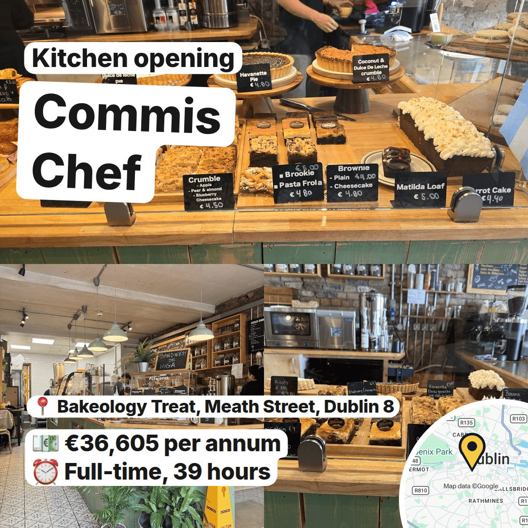 Three Kitchen Roles Open From Dublin 1 to Dublin 8, slide 2