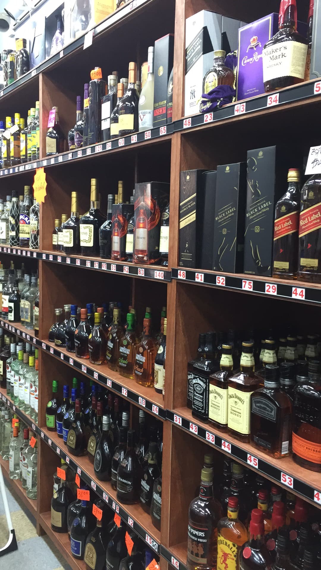 LIQUOR STORE SHELVES