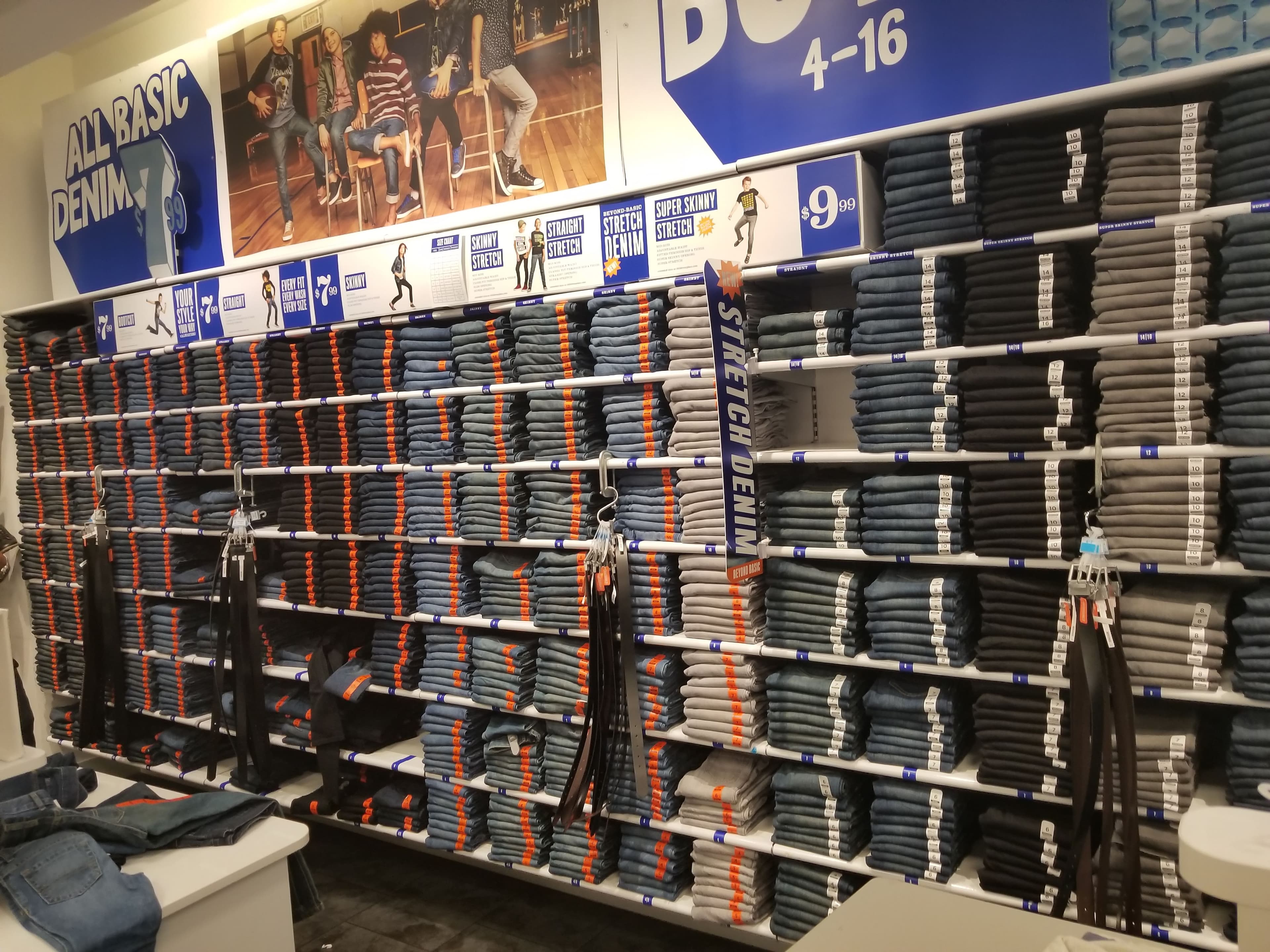 BOYS’ CLOTHING WALL